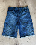 SCALES ACIDIC WASH DOUBLE KNEE JORTS