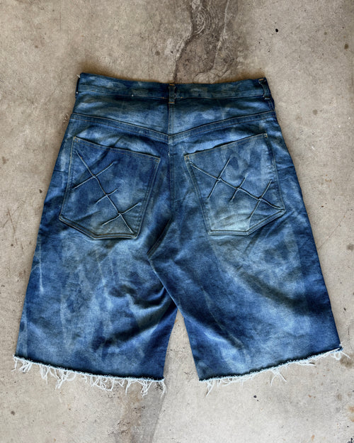 SCALES ACIDIC WASH DOUBLE KNEE JORTS